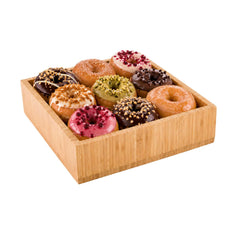 Nature Tek Square Natural Bamboo Large Tray - 11 3/4