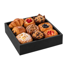 Nature Tek Square Black Bamboo Large Tray - 11 3/4