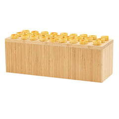 Cater Tek Rectangle Natural Bamboo Medium Riser - 20 1/2