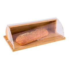 Eco Display Rectangle Natural Bamboo Roll Top Cover Display - 20