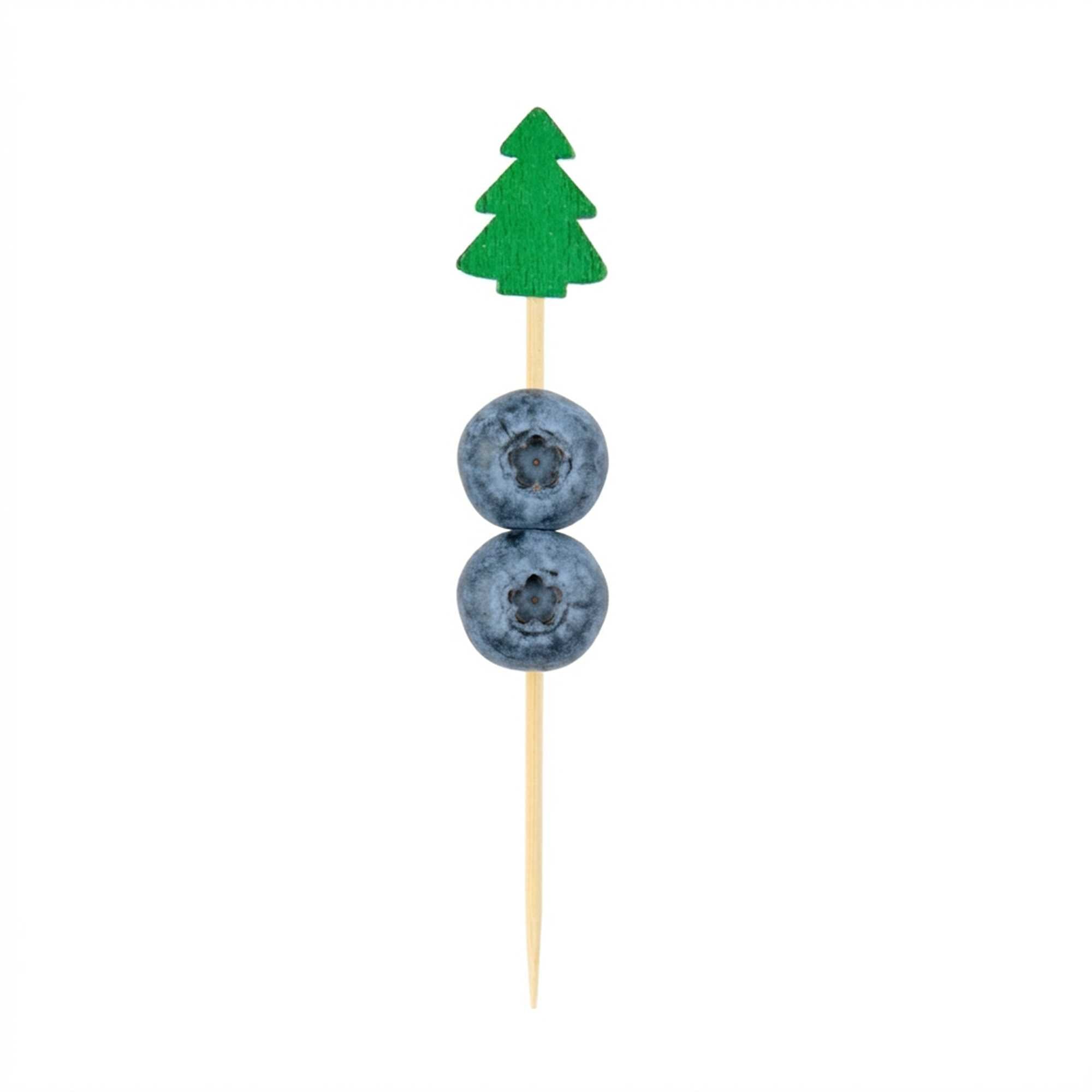 Pixy Green Bamboo Christmas Tree Pick - 3 1/2" - 1000 count box