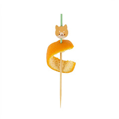 Pixy Orange Bamboo Cat Pick - 3 1/2