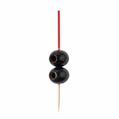 Pixy Bamboo Hand-Dipped Skewer - Red - 3 1/2