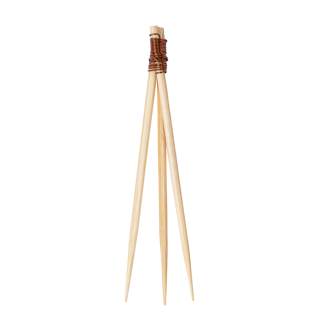 Pixy Natural Bamboo Copper Top Pick - 2 1/2" - 1000 count box