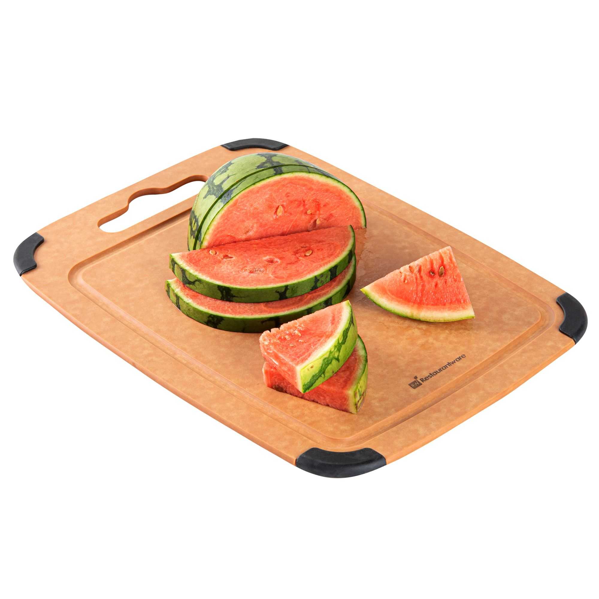 Nature Tek Wood Cutting Board - with Juice Groove, Handle - 14 1/2" x 10 3/4" - 1 count box