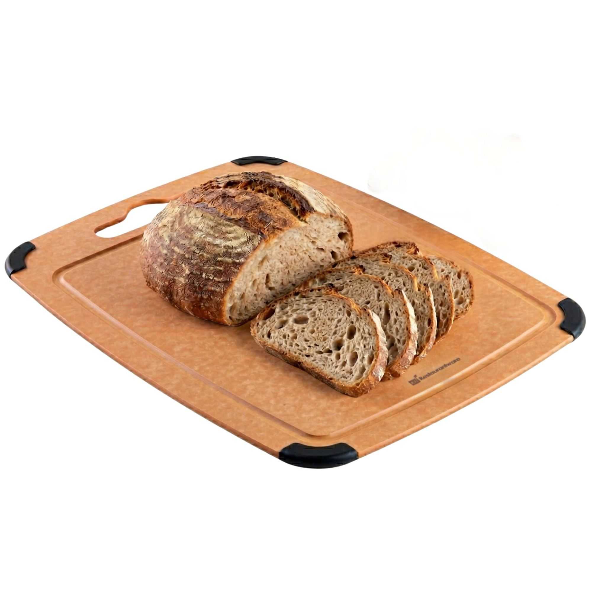 Nature Tek Wood Cutting Board - with Juice Groove, Handle - 17 1/4" x 12 3/4" - 1 count box