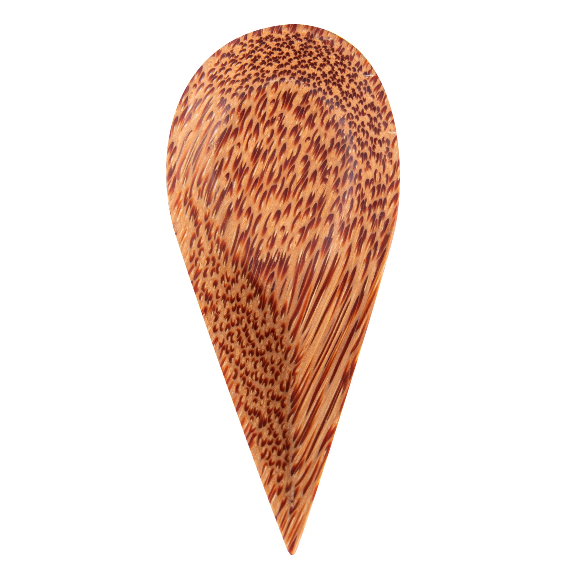 Coco Casa Natural Handmade Teardrop Coconut Spoon - 3 1/4" x 1 1/2" - 4 count box