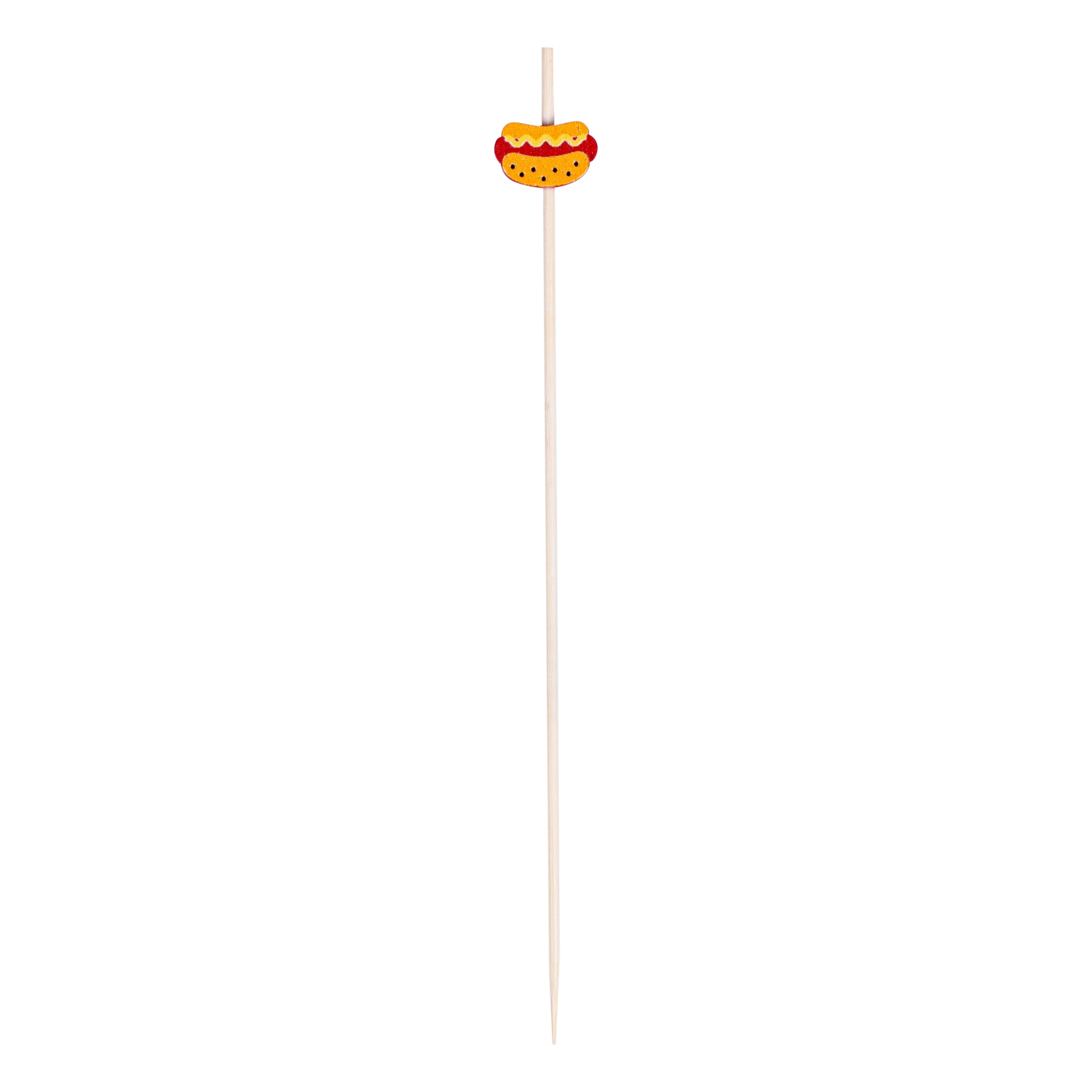 Pixy Natural Bamboo Hot Dog Skewer - 6" - 1000 count box