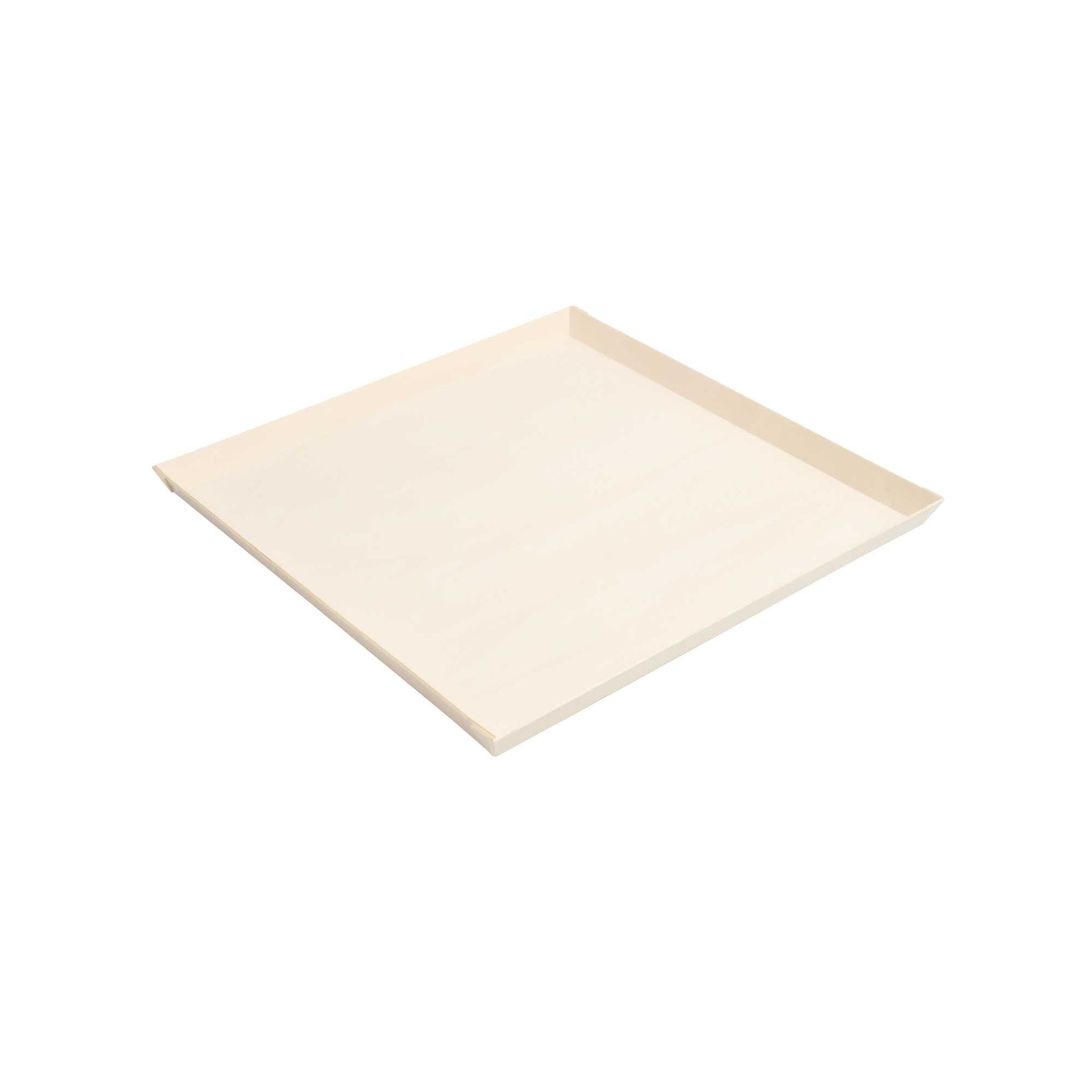 Taipei Square Natural Poplar Plate - 16 1/4" x 16 1/4" - 25 count box