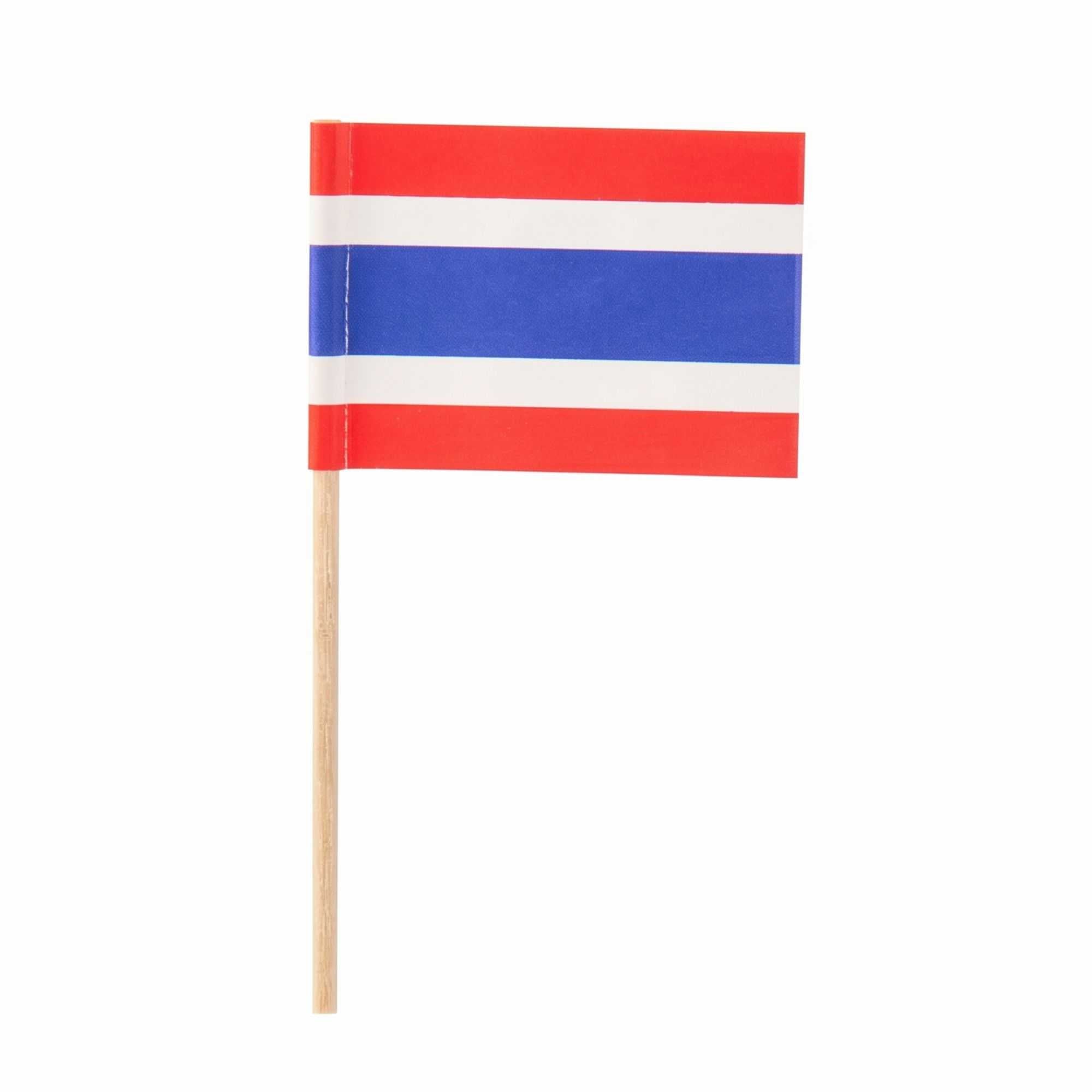 Chef 101 Thai Flag Food Pick - 2 1/2" - 100 count box