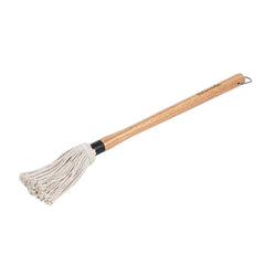 Chef 101 Cotton BBQ Basting Mop - with Brown Wooden Handle, Replaceable Head - 18