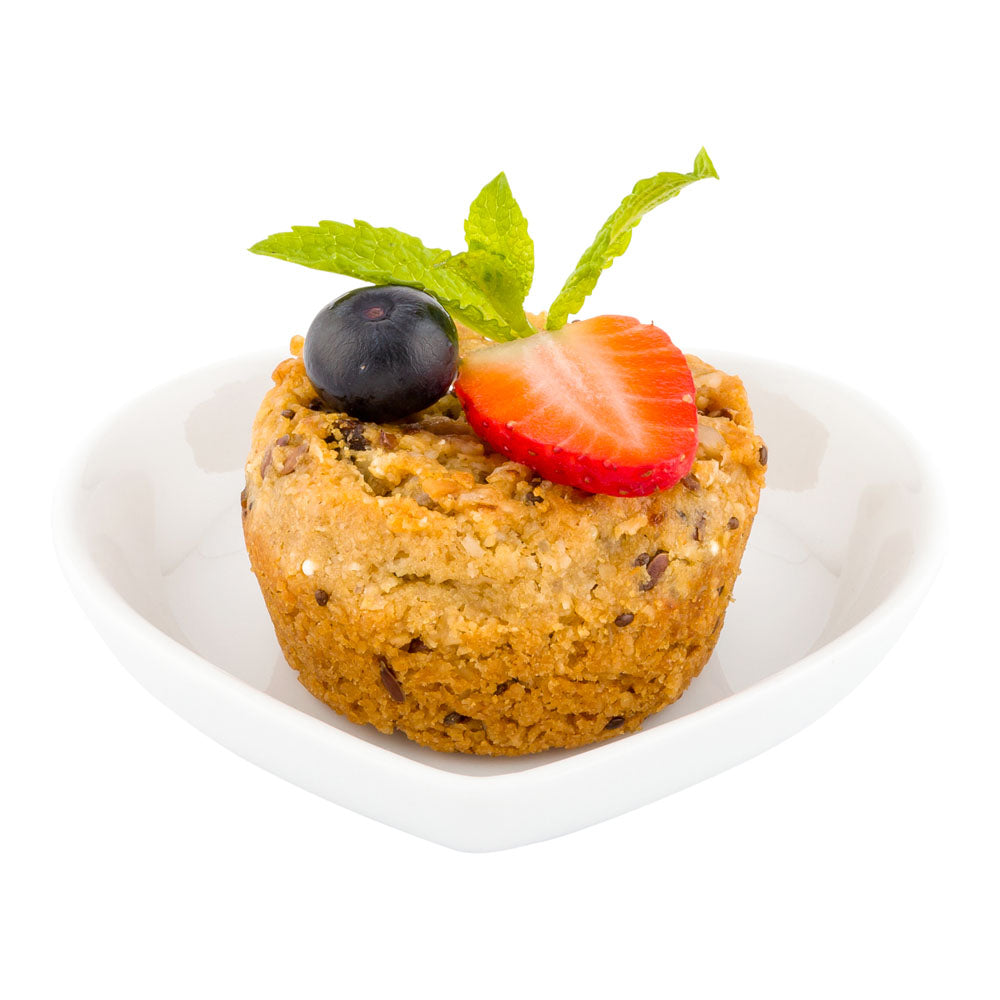 Chef 101 Heart White Porcelain Mini Heart Plate - 3 1/4" x 3" x 3/4" - 10 count box