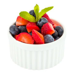 Chef 101 5 oz Round White Porcelain Mini Ramekin - 3