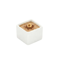Chef 101 1 oz Square White Porcelain Mini Quadrato Dish - 1 1/2
