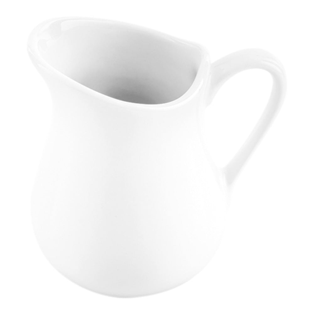 Chef 101 4 oz Round White Porcelain Classic Cream Cup - 3" x 2 1/2" x 3 1/4" - 1 count box