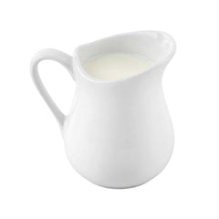 Chef 101 4 oz Round White Porcelain Classic Cream Cup - 3