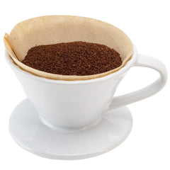 Restpresso 6 oz White Ceramic Coffee Dripper - 4