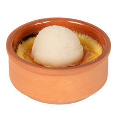 Terra Tek 3 oz Terracotta Cazuela Bowl - Brown Glazed Interior, Oven-Safe, Microwave-Safe - 3