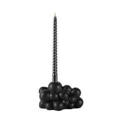 Table Art Black Ceramic Bubble Vase - 6 1/2'' x 4'' x 4'' - 1 count box