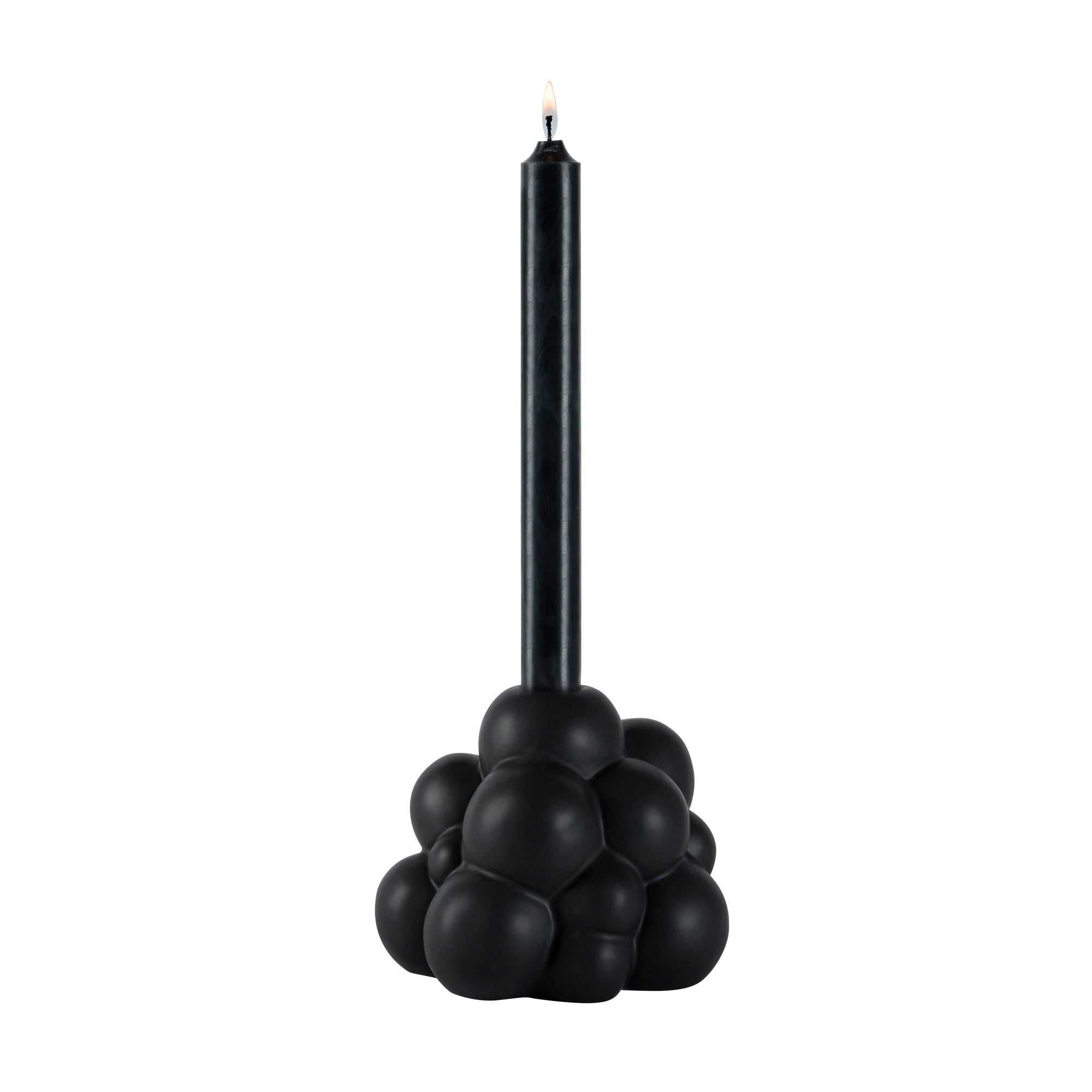 Table Art Black Ceramic Bubble Vase - 5'' x 5'' x 4 1/4'' - 1 count box