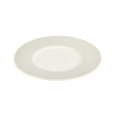 German Standard Round Gray Mesh Embossed Porcelain Saucer - 6 1/4