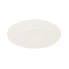 German Standard Round Beige Mesh Embossed Porcelain Saucer - 5