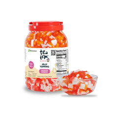 Tea Tek 8.48 lb Jelly Topping - Assorted Rainbow - 4 count box