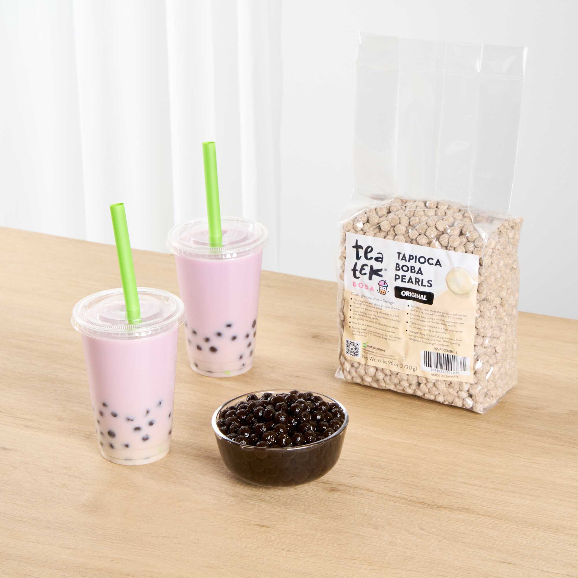 Tea Tek 6 lb Tapioca Boba Pearls - Original - 1 count box