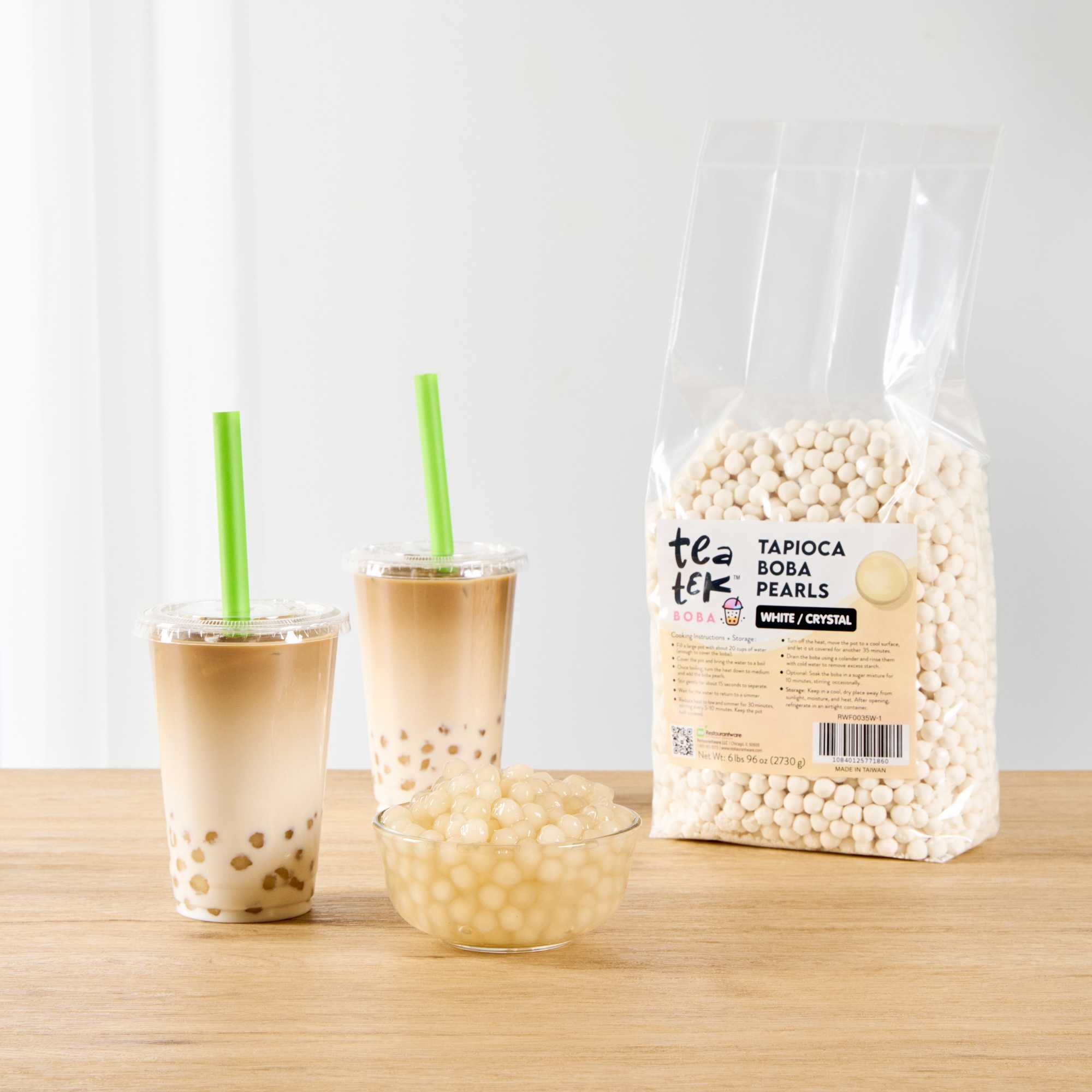 Tea Tek 6 lb Tapioca Boba Pearls - 1 count box