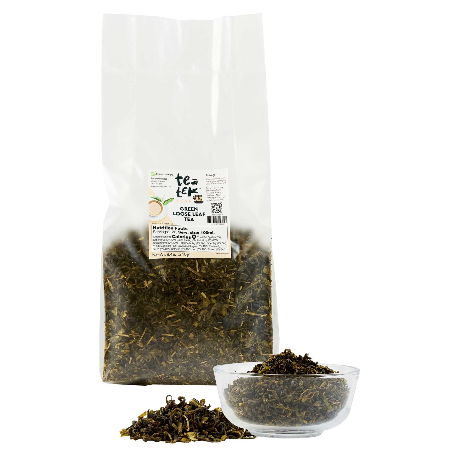 Tea Tek 8.4 oz Green Loose Leaf Tea - 1 count box