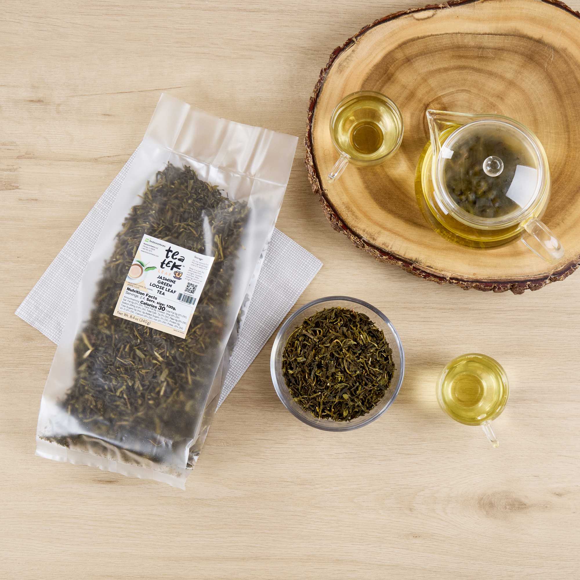 Tea Tek 8.4 oz Jasmine Green Loose Leaf Tea - 1 count box