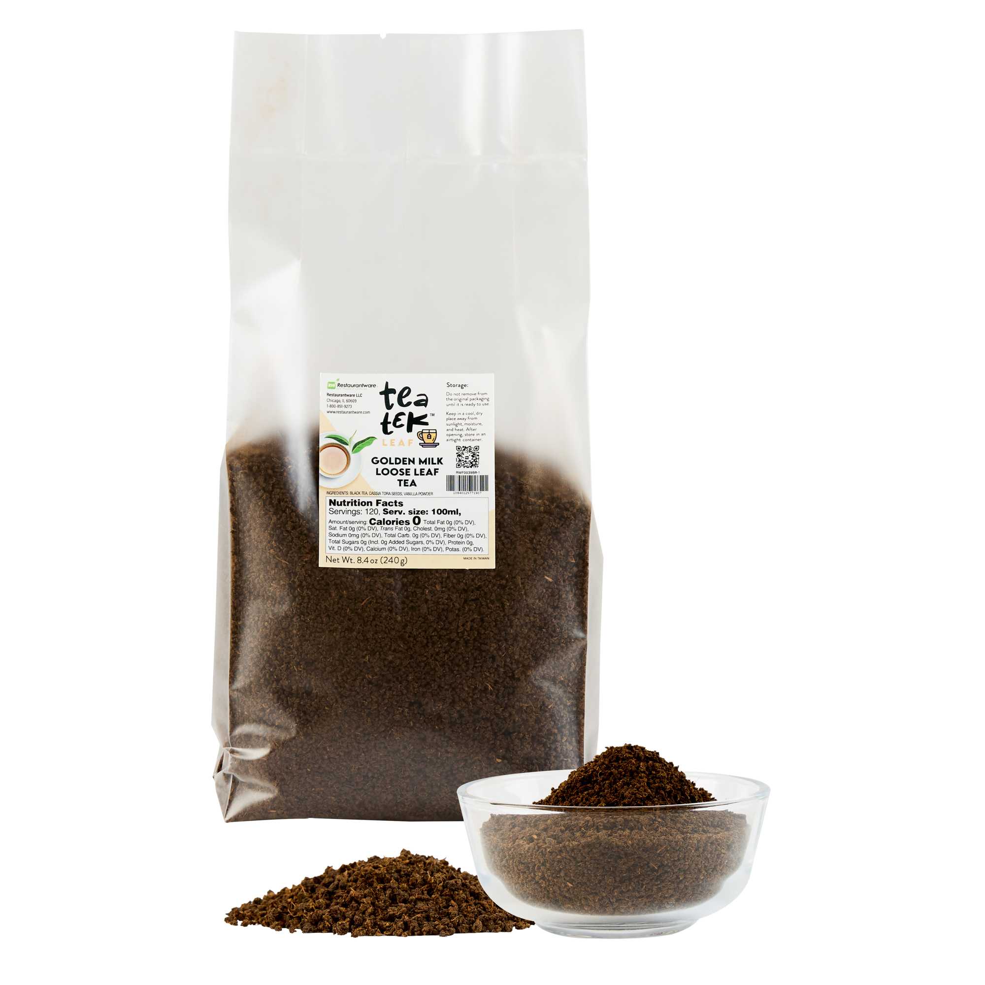 Tea Tek 8.4 oz Golden Milk Loose Leaf Tea - 1 count box