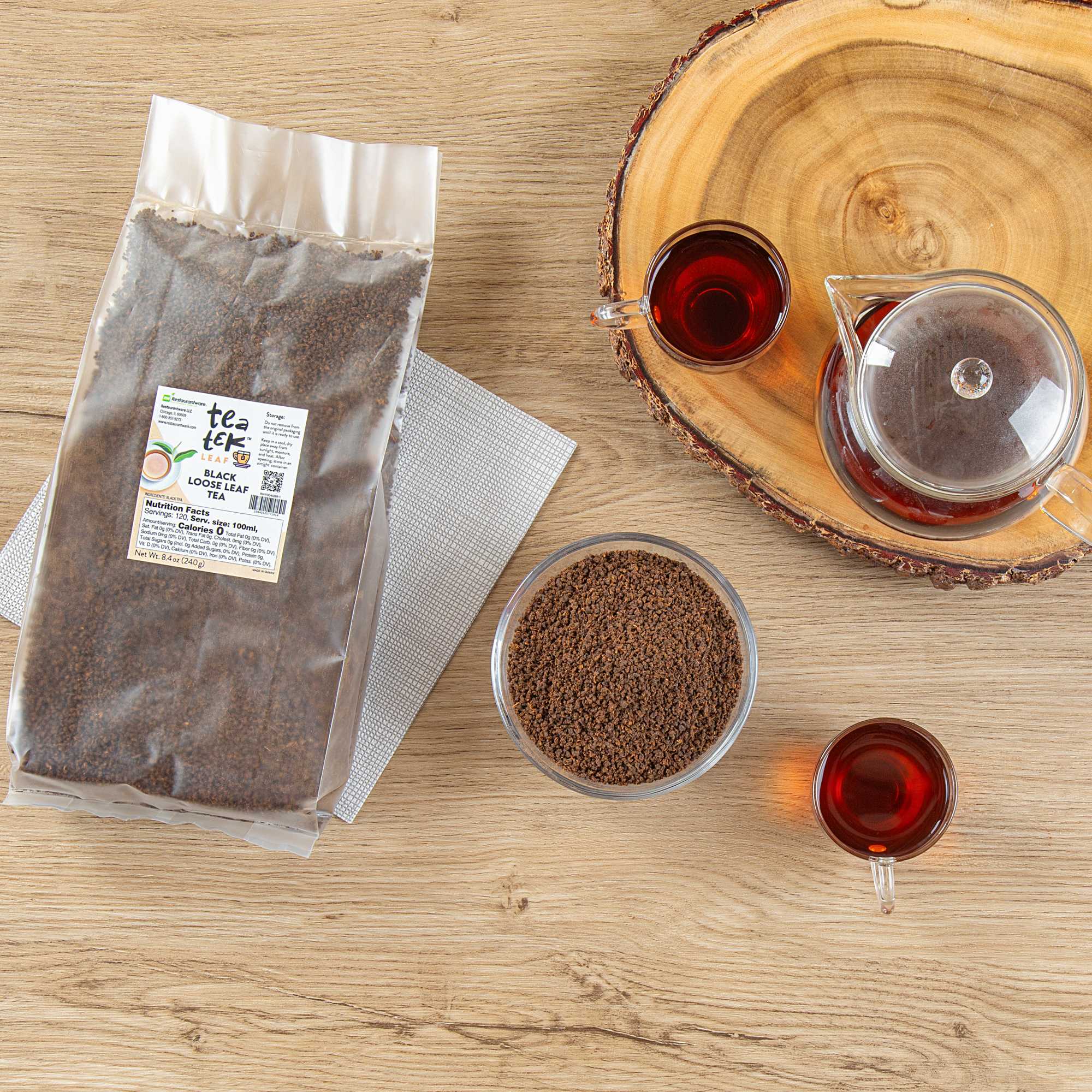 Tea Tek 8.4 oz Black Loose Leaf Tea - 1 count box
