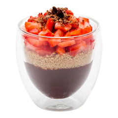 Forma Professional 3 oz Round Glass Espresso Dessert Cup - Double Wall - 2 1/2