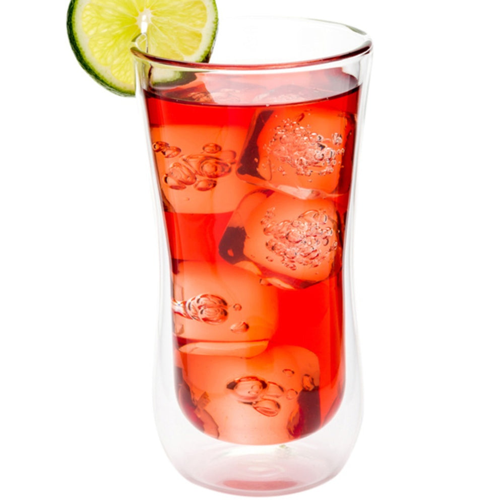 Forma Professional 10 oz Round Glass Beverage Glass - Double Wall - 3" x 3" x 5 3/4" - 10 count box