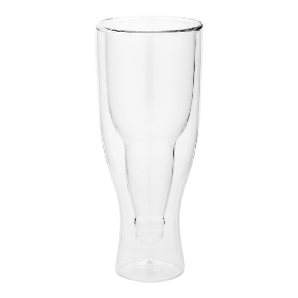 Forma Professional 9 oz Round Pilsner Beer Glass - Double Wall - 3" x 3" x 7" - 10 count box