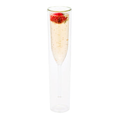 Forma Professional 4 oz Round Glass Champagne Flute - Double Wall - 2