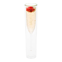 Forma Professional 4 oz Round Glass Champagne Flute - Double Wall - 2