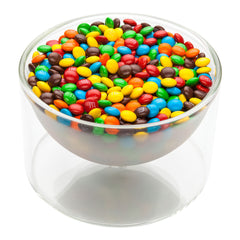 Forma Professional 14 oz Round Frosted Glass Lufthansa Bowl - Double Wall, Shallow - 4 3/4