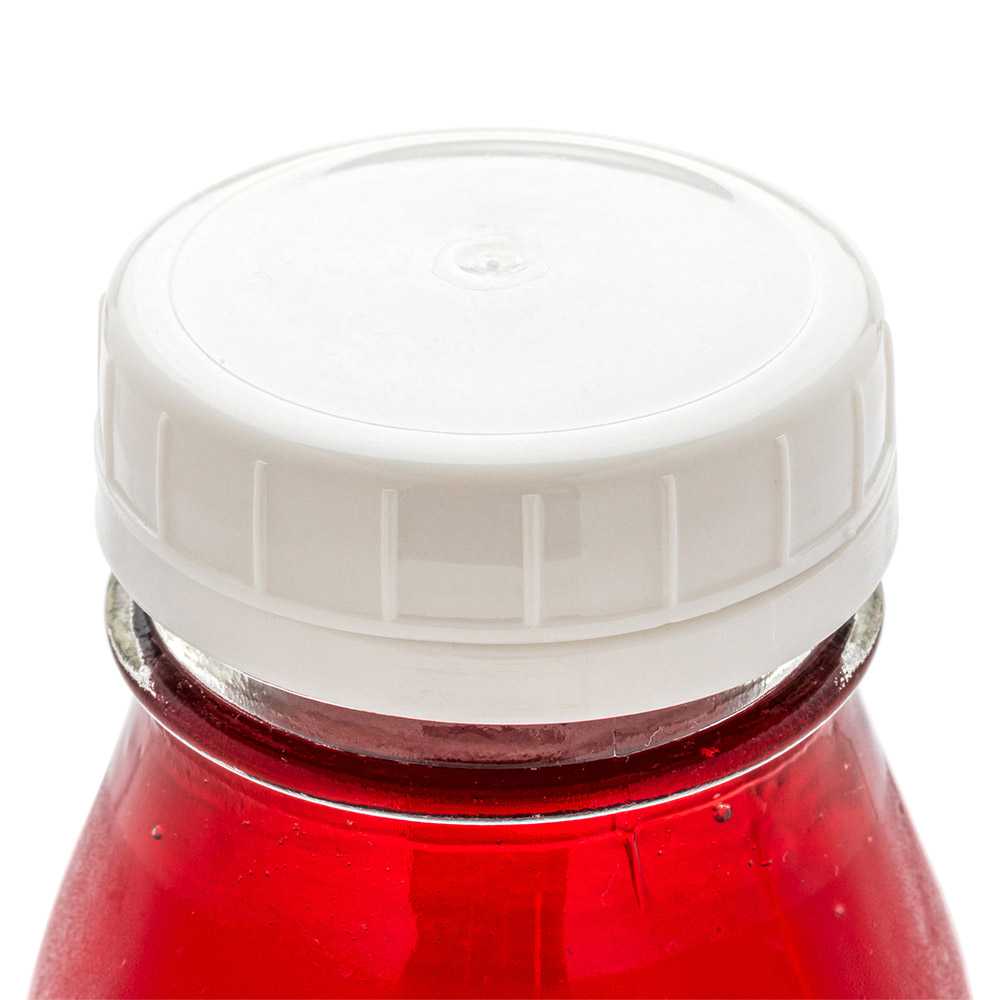 French Countryside White Plastic Replacement Cap - Tamper-Evident, Fits 16 oz Square Bottle - 2" x 2" x 3/4" - 10 count box