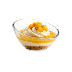 Mini Serve 3 oz Glass Incline Mini Dessert Bowl - 3 3/4