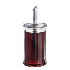 Chef 101 11 oz Glass Sugar Pourer - with Spout Lid - 3