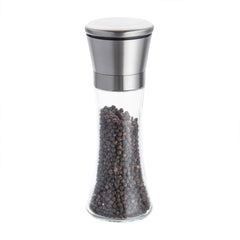 Vetri 6 oz Glass Salt / Pepper Grinder - with Lid - 1 3/4