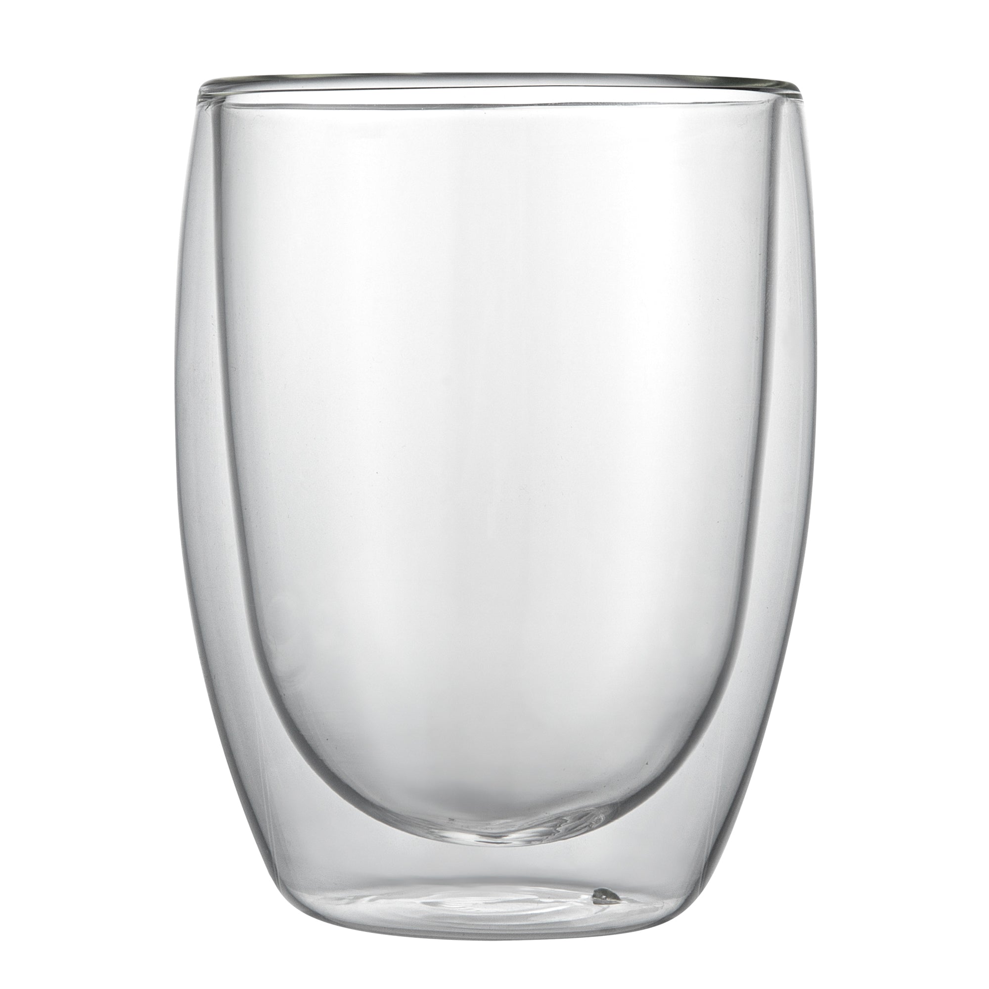 Forma Professional 12 oz Coffee Cup - Double Wall, Borosilicate - 3 1/4'' x 3 1/4'' x 4 3/4'' - 12 count box