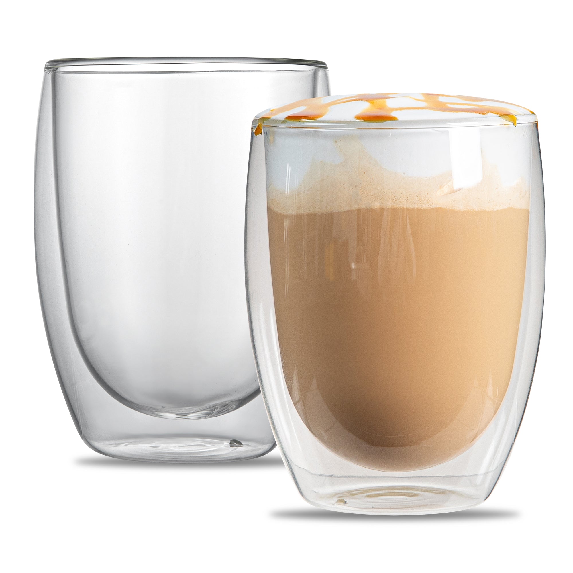 Forma Professional 12 oz Coffee Cup - Double Wall, Borosilicate - 3 1/4'' x 3 1/4'' x 4 3/4'' - 12 count box