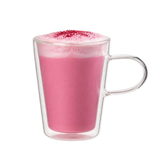 Forma Professional 5 oz Glass Mug - Double Wall, Borosilicate, with Handle - 2 3/4