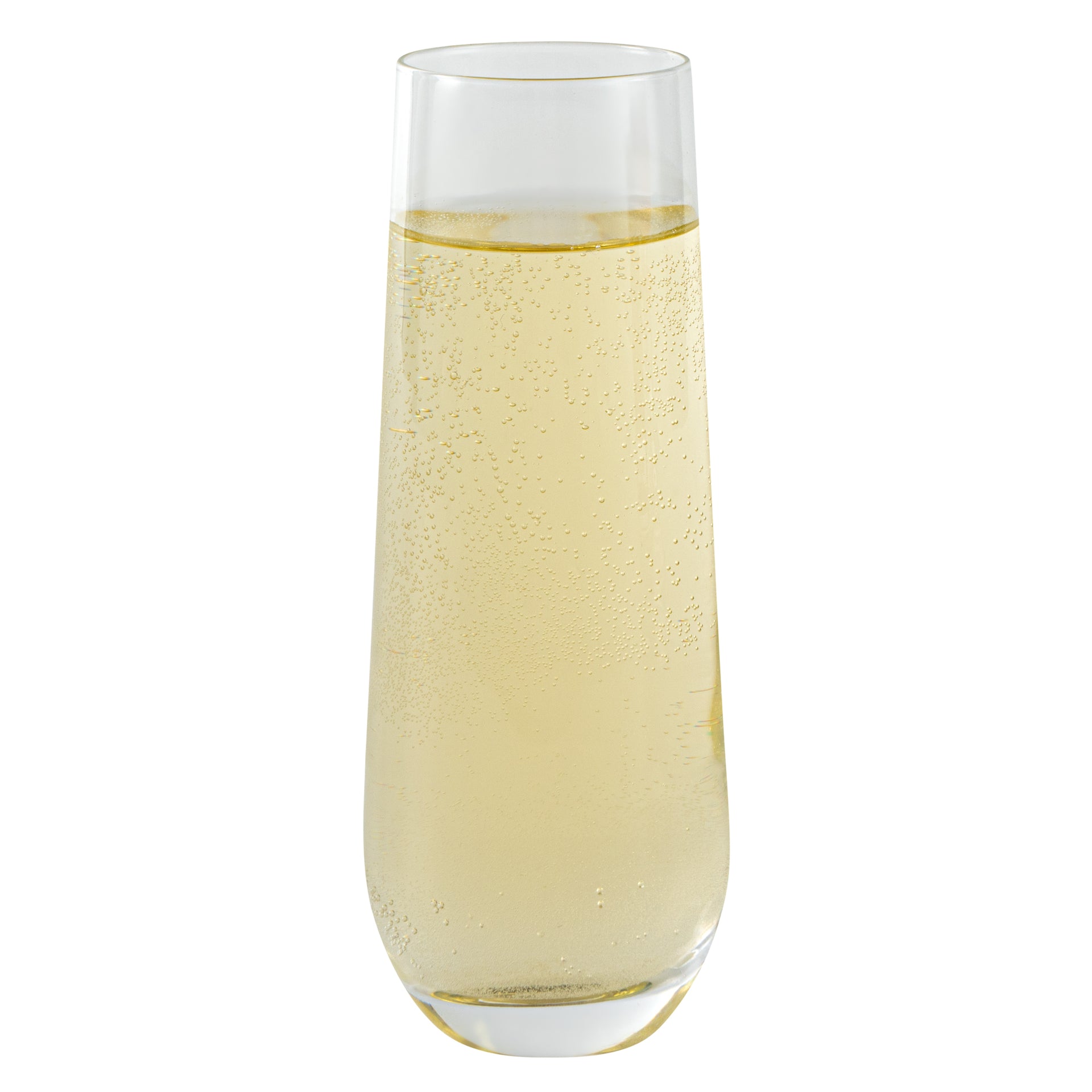 Vetri 10 oz Stemless Flute Glass - 1 3/4" x 1 3/4" x 6 1/4" - 6 count box