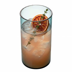 Vetri 16 oz Blue Beverage Glass - 3