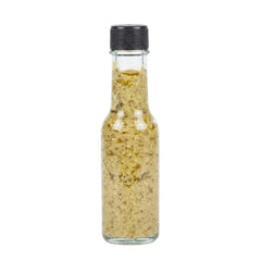 Vetri 3 oz Glass Woozy Bottle - with Black Cap - 1 1/2