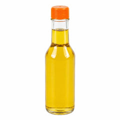 Vetri 5 oz Glass Woozy Bottle - with Red Cap - 1 3/4